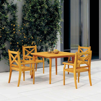 vidaXL Tuintafel 85x85x75 cm massief acaciahout