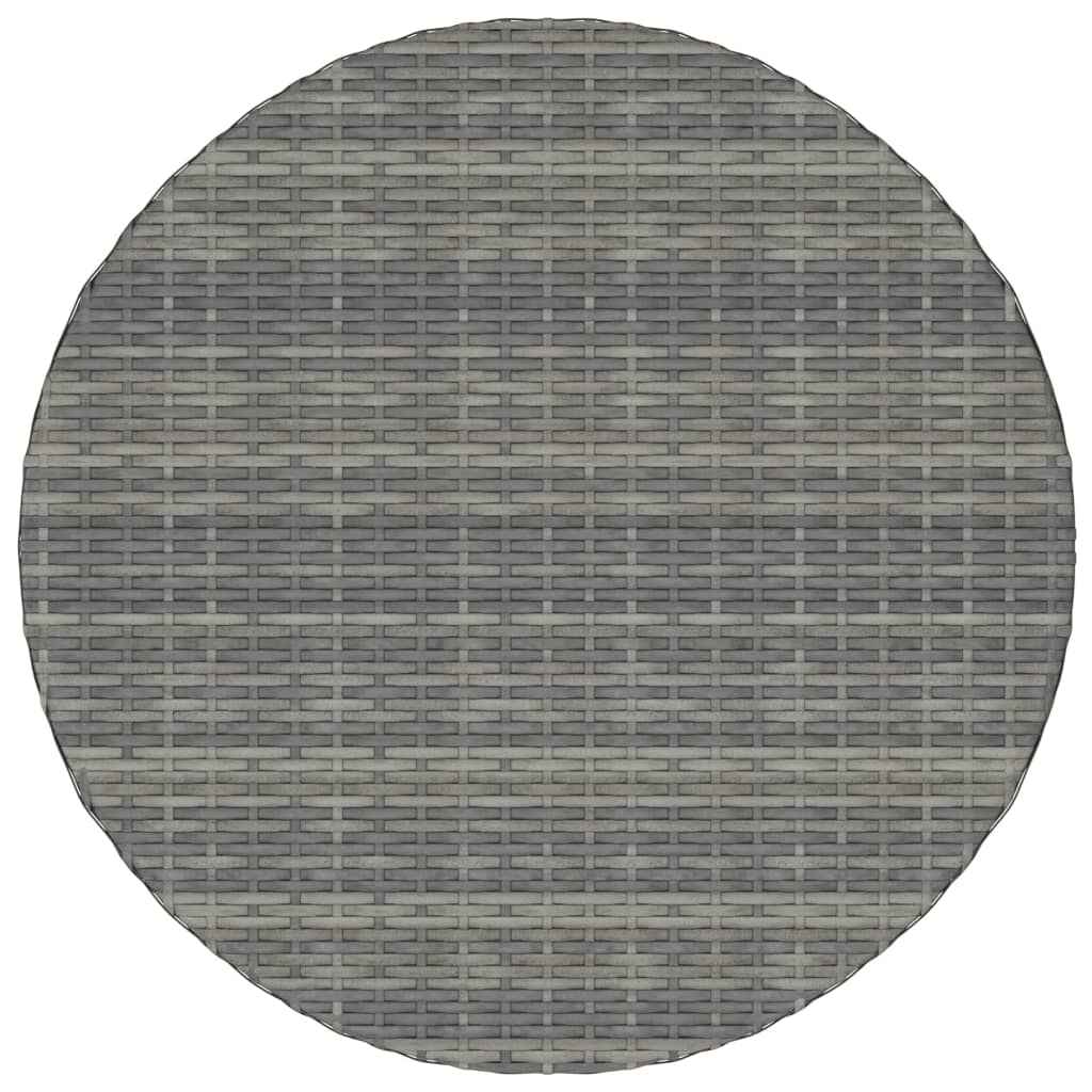 vidaXL Tuintafel 70x70x73 cm poly rattan zwart
