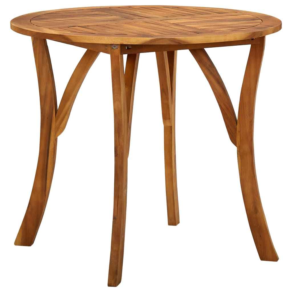 vidaXL Tuintafel Ø 85 cm massief acaciahout