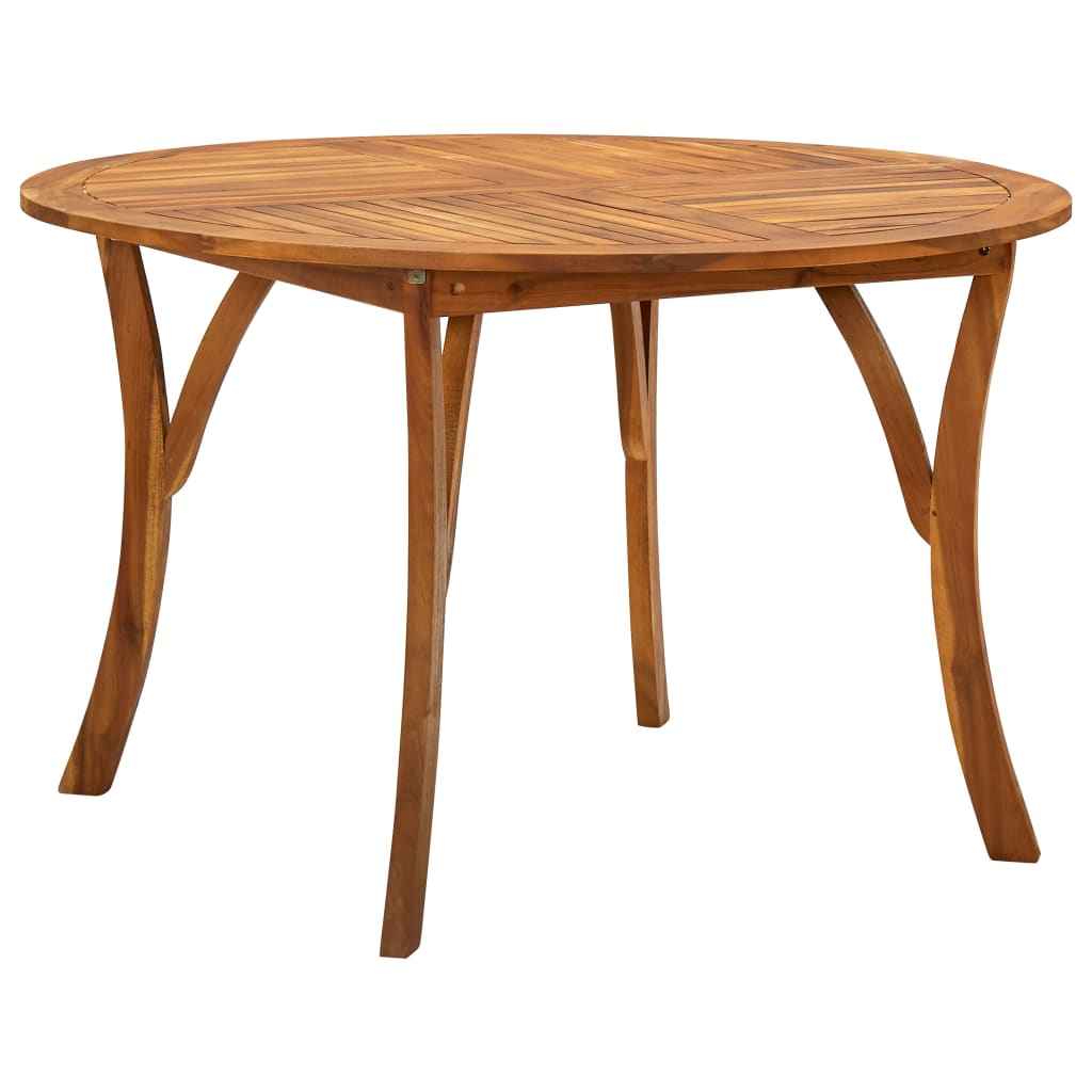 vidaXL Tuintafel Ø 85 cm massief acaciahout