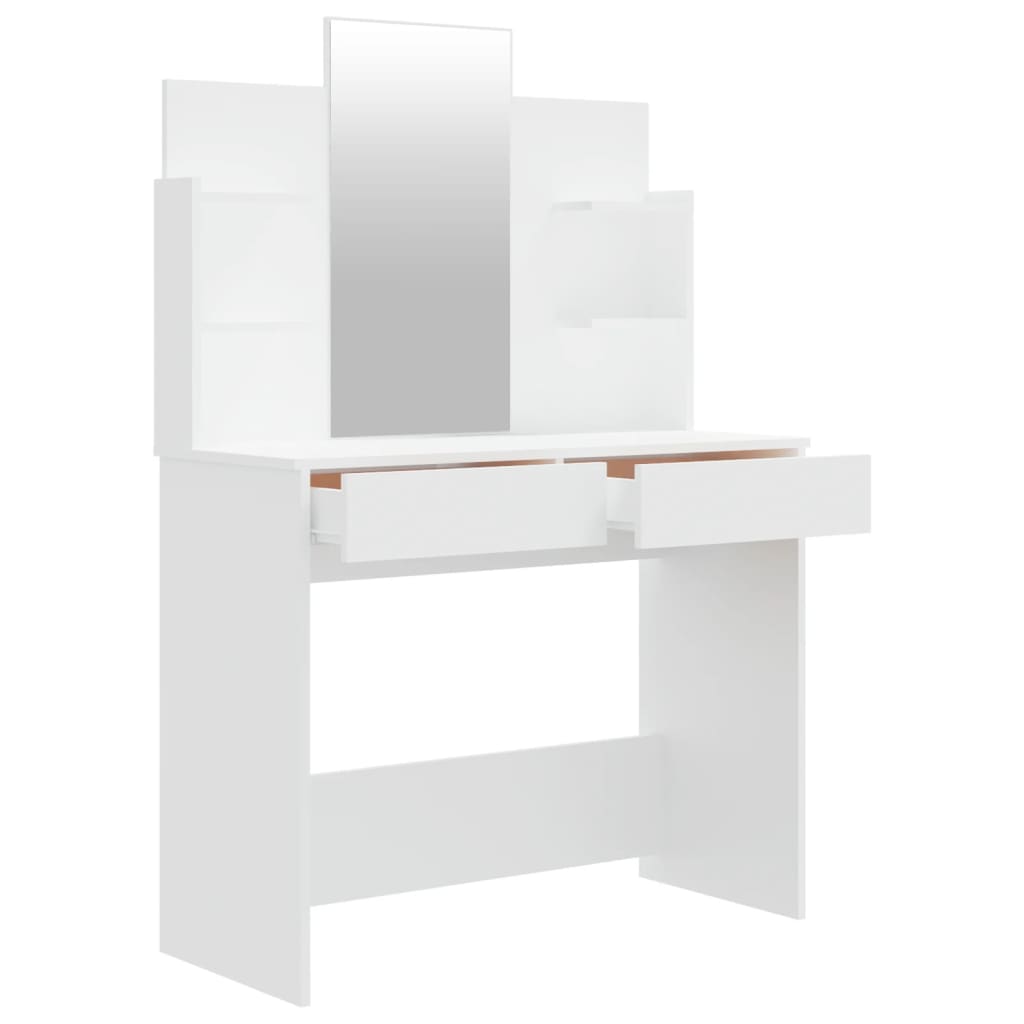 vidaXL Kaptafelset 96x40x142 cm wit