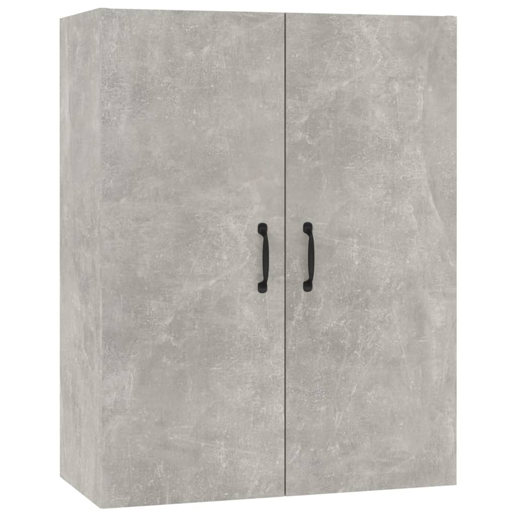 vidaXL Hoge kast 69,5x32,5x180 cm bewerkt hout betongrijs - Aashly