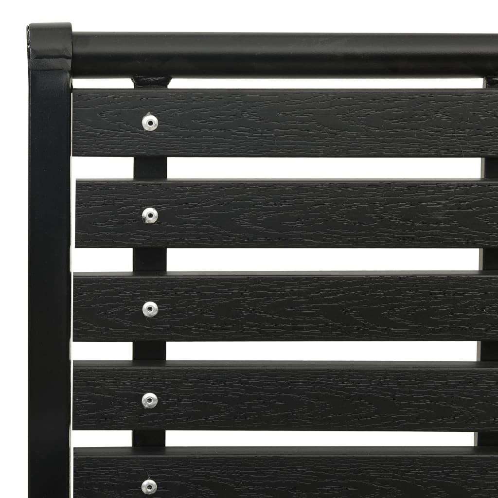 vidaXL Tuinstoelen 2 st staal en HKC zwart - Aashly