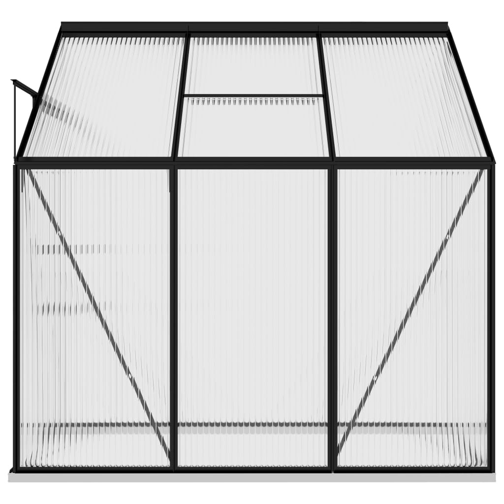 vidaXL Tuinkas 3,97 m³ aluminium antracietkleurig