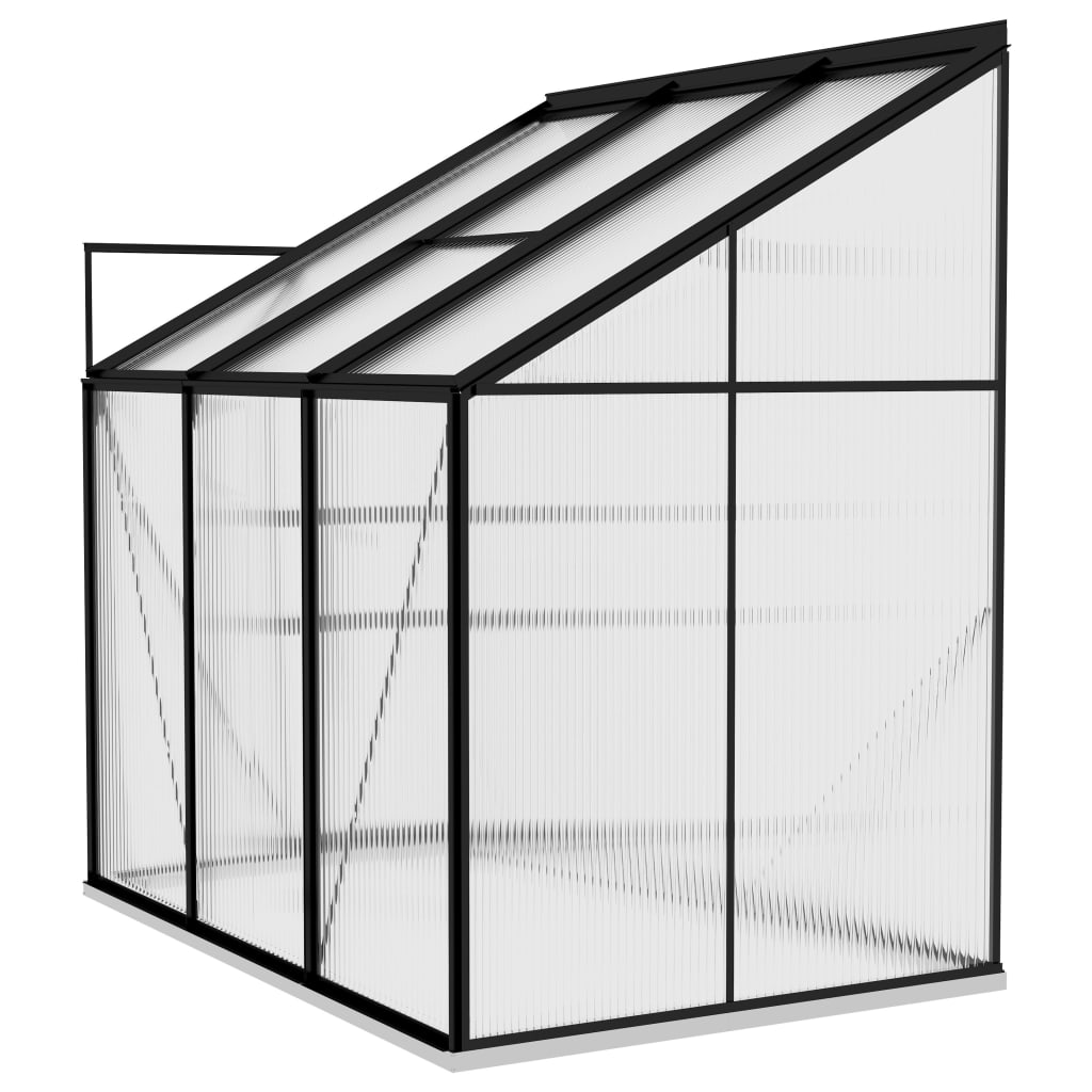 vidaXL Tuinkas 3,97 m³ aluminium antracietkleurig