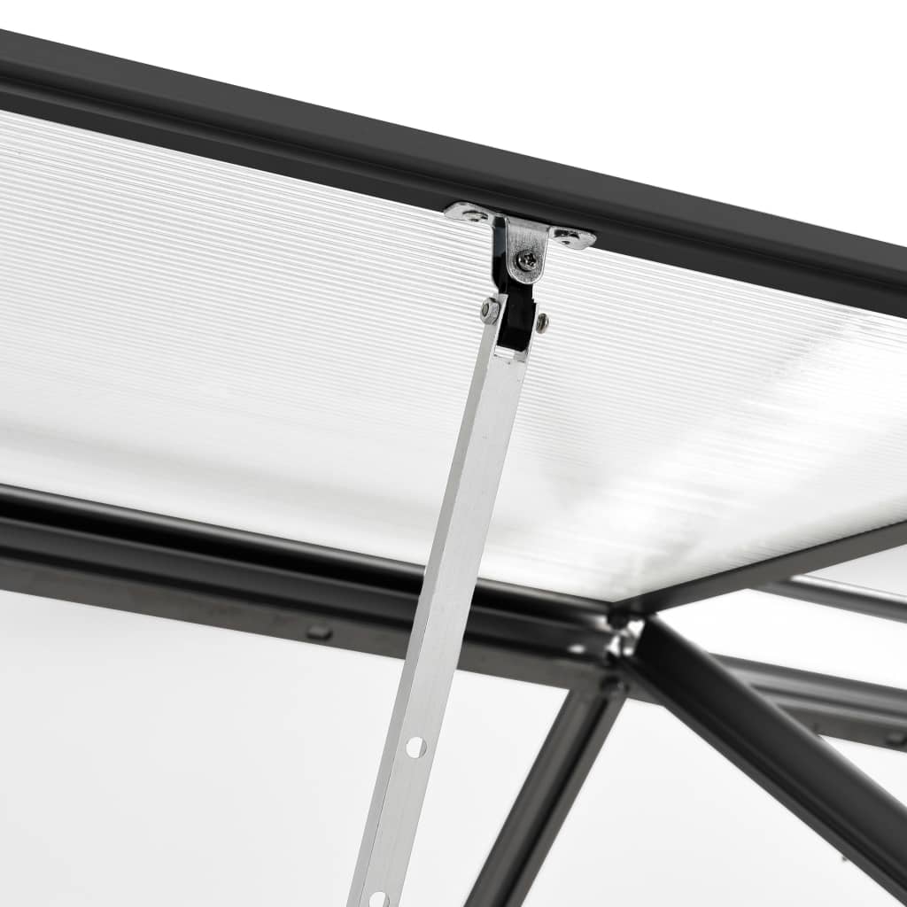 vidaXL Tuinkas 3,97 m³ aluminium antracietkleurig