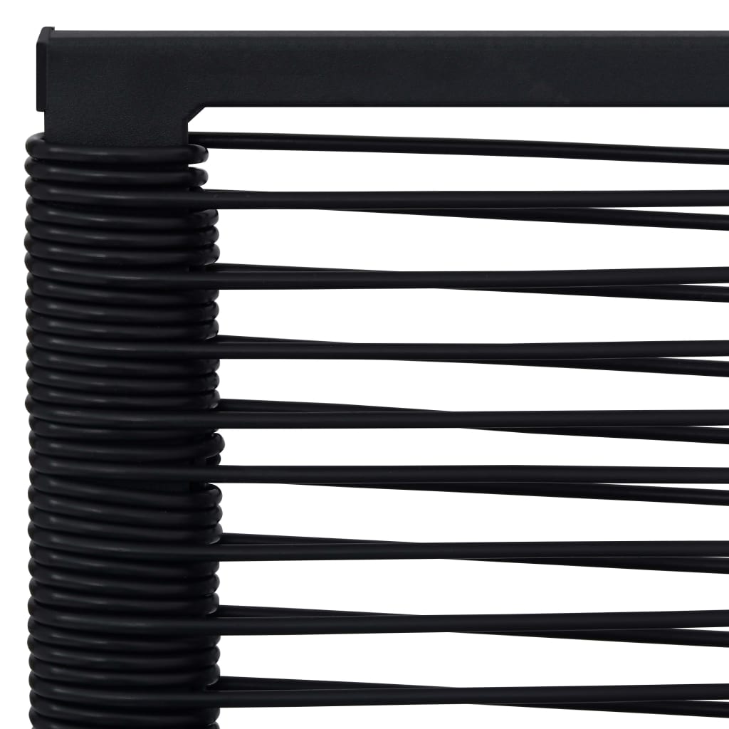 vidaXL Tuinstoelen 2 st PVC-rattan zwart - Aashly