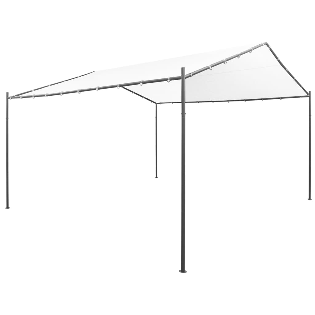 vidaXL Tuinprieel 180 g/m² 400x400x260 cm wit