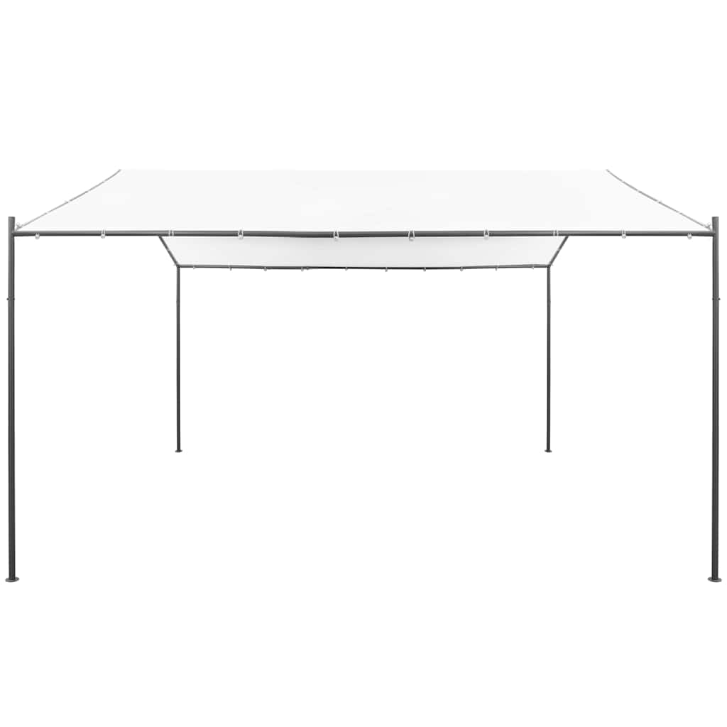 vidaXL Tuinprieel 180 g/m² 400x400x260 cm wit