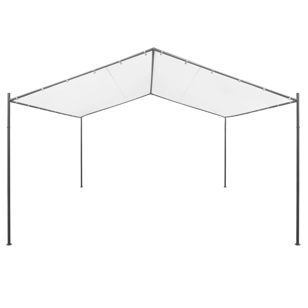vidaXL Tuinprieel 180 g/m² 400x400x260 cm wit