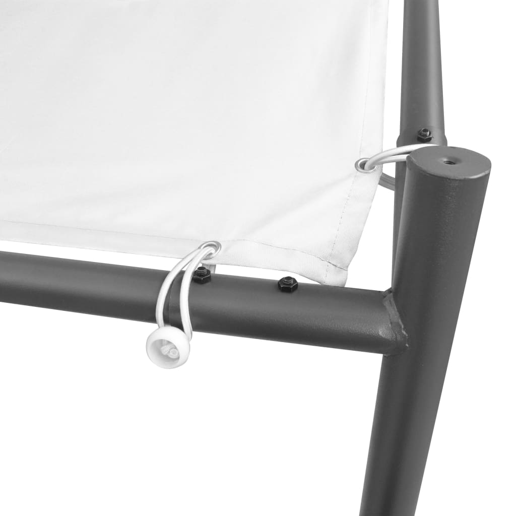 vidaXL Tuinprieel 180 g/m² 400x400x260 cm wit