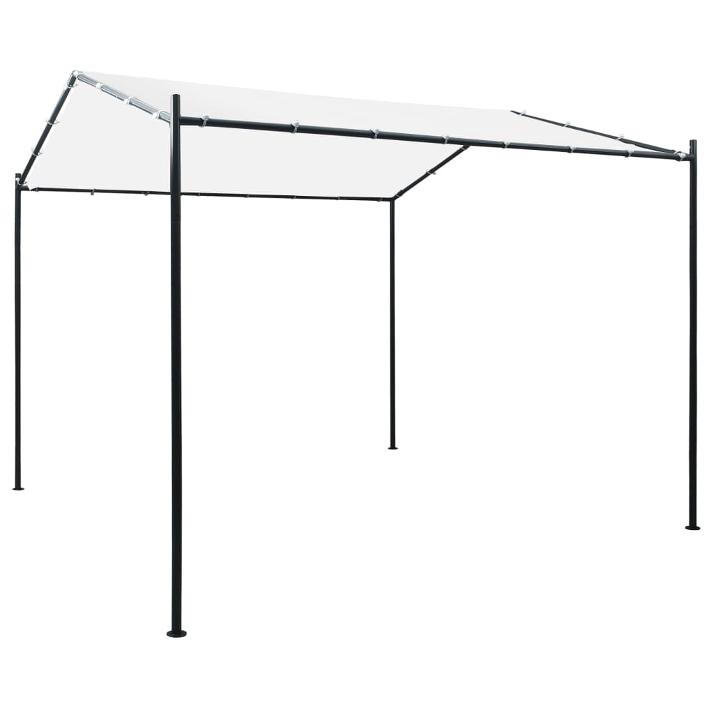 vidaXL Tuinprieel 180 g/m² 400x400x260 cm wit