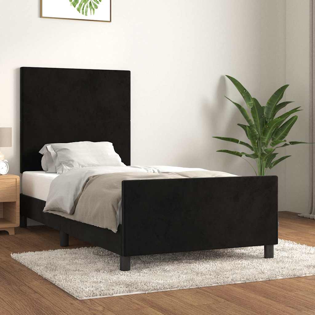 vidaXL Bedframe zonder matras 120x200 cm fluweel lichtgrijs