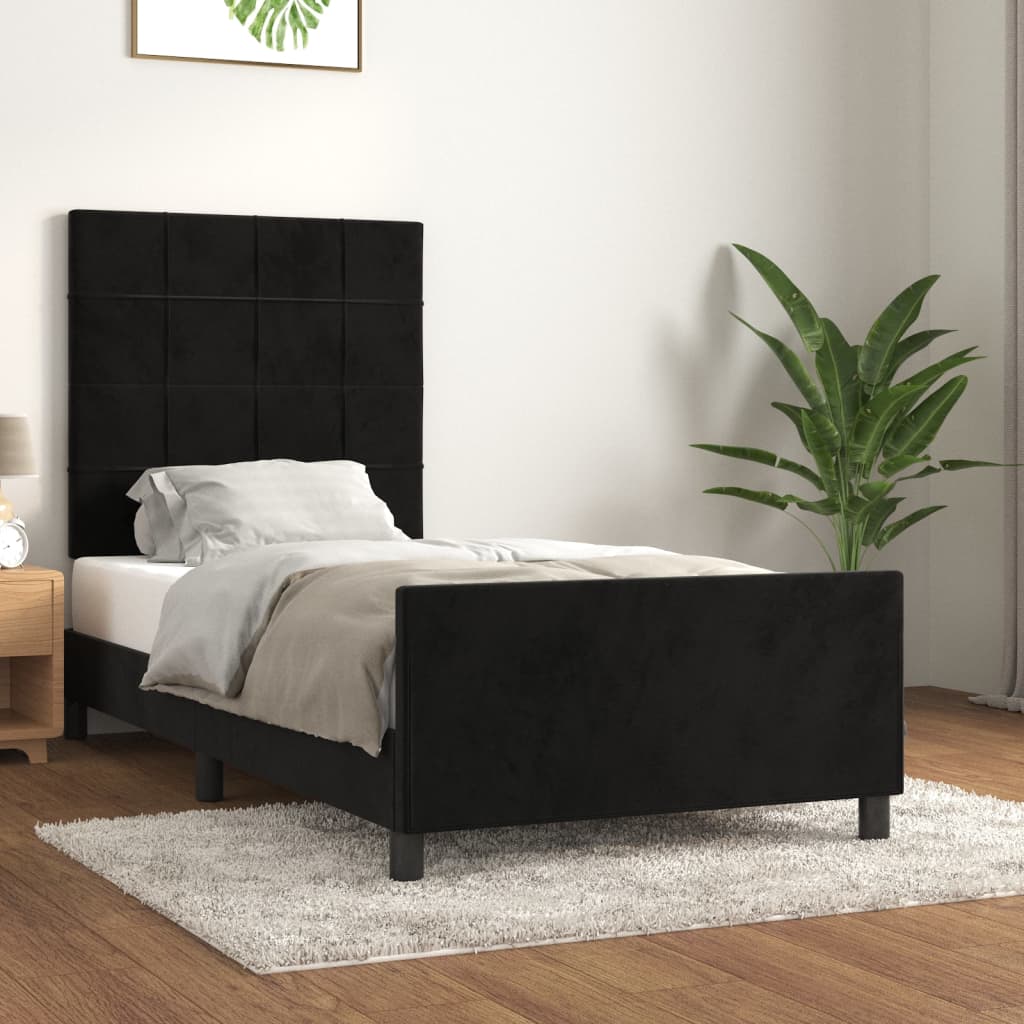 vidaXL Bedframe zonder matras 120x200 cm fluweel lichtgrijs
