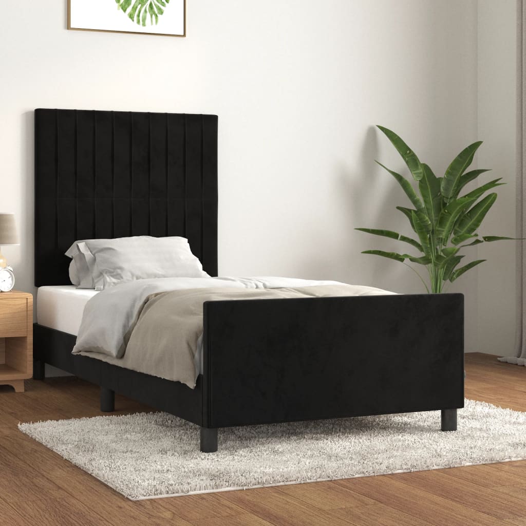 vidaXL Bedframe zonder matras 120x200 cm fluweel lichtgrijs