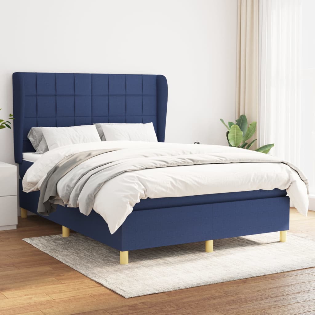 vidaXL Boxspring met matras stof donkergrijs 80x200 cm
