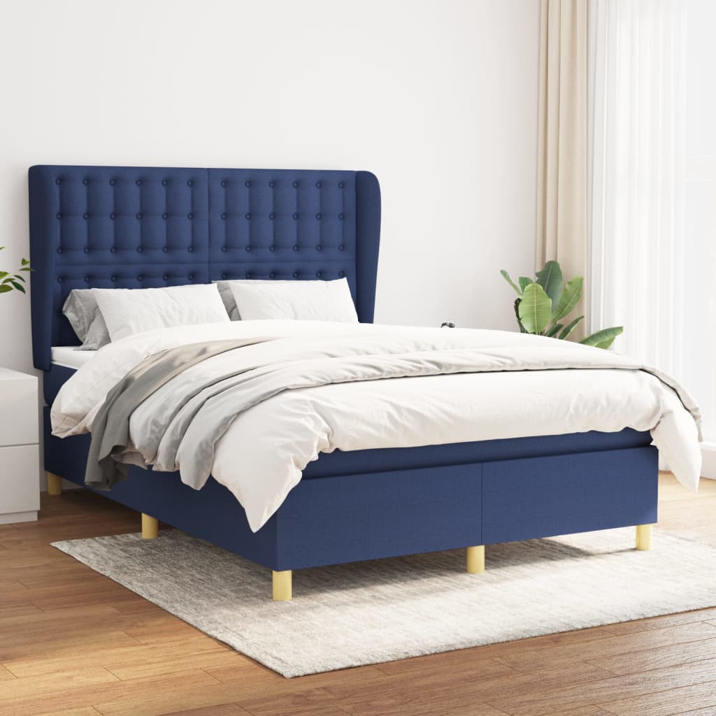 vidaXL Boxspring met matras stof donkergrijs 80x200 cm