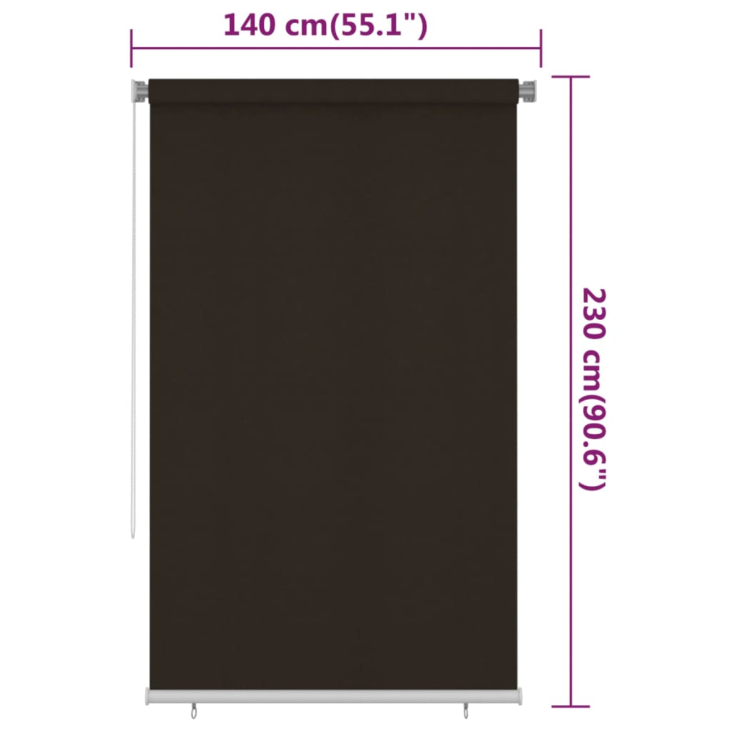 vidaXL Outdoor Roller Blind 240x230 cm Anthracite