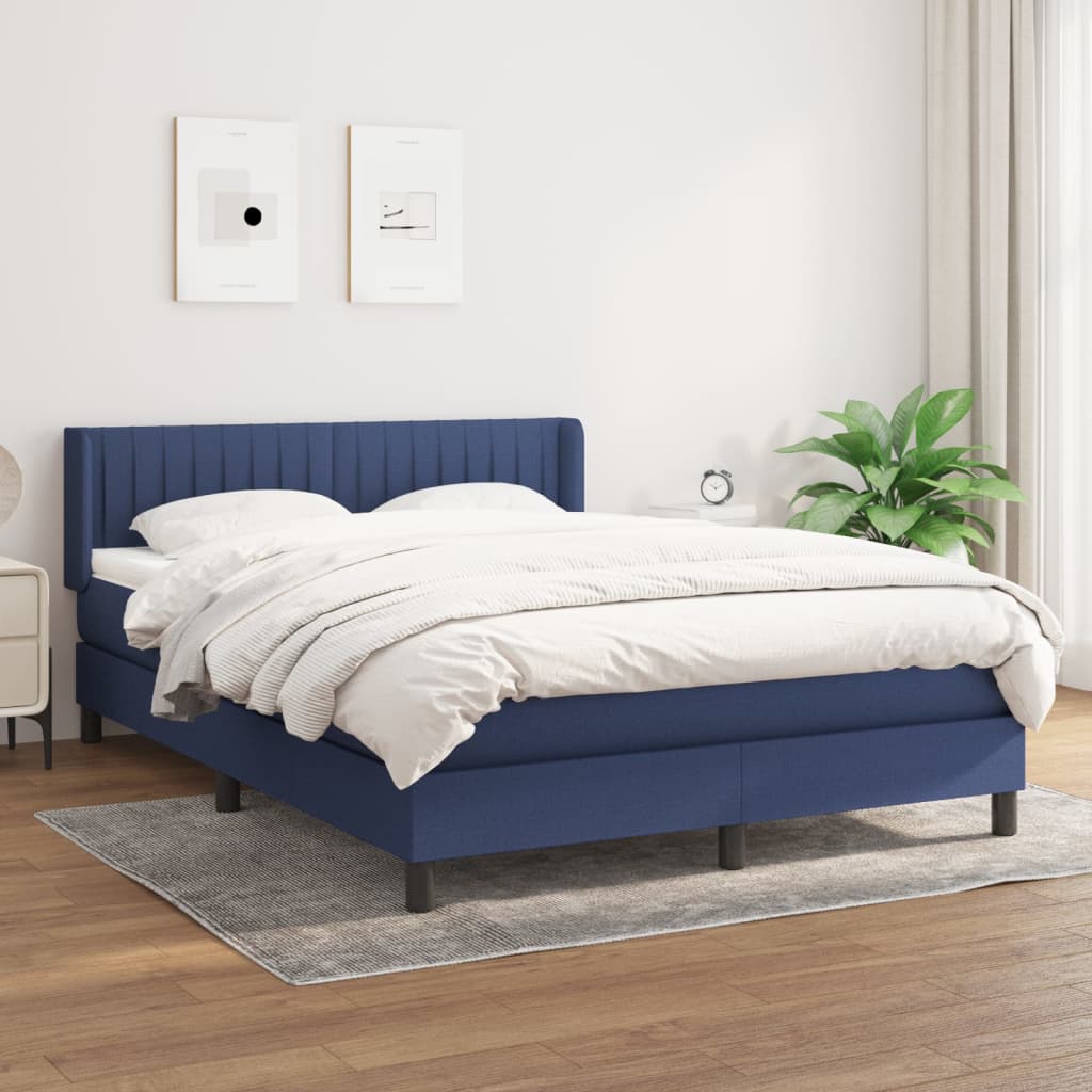 vidaXL Boxspring met matras stof donkerbruin 200x200 cm