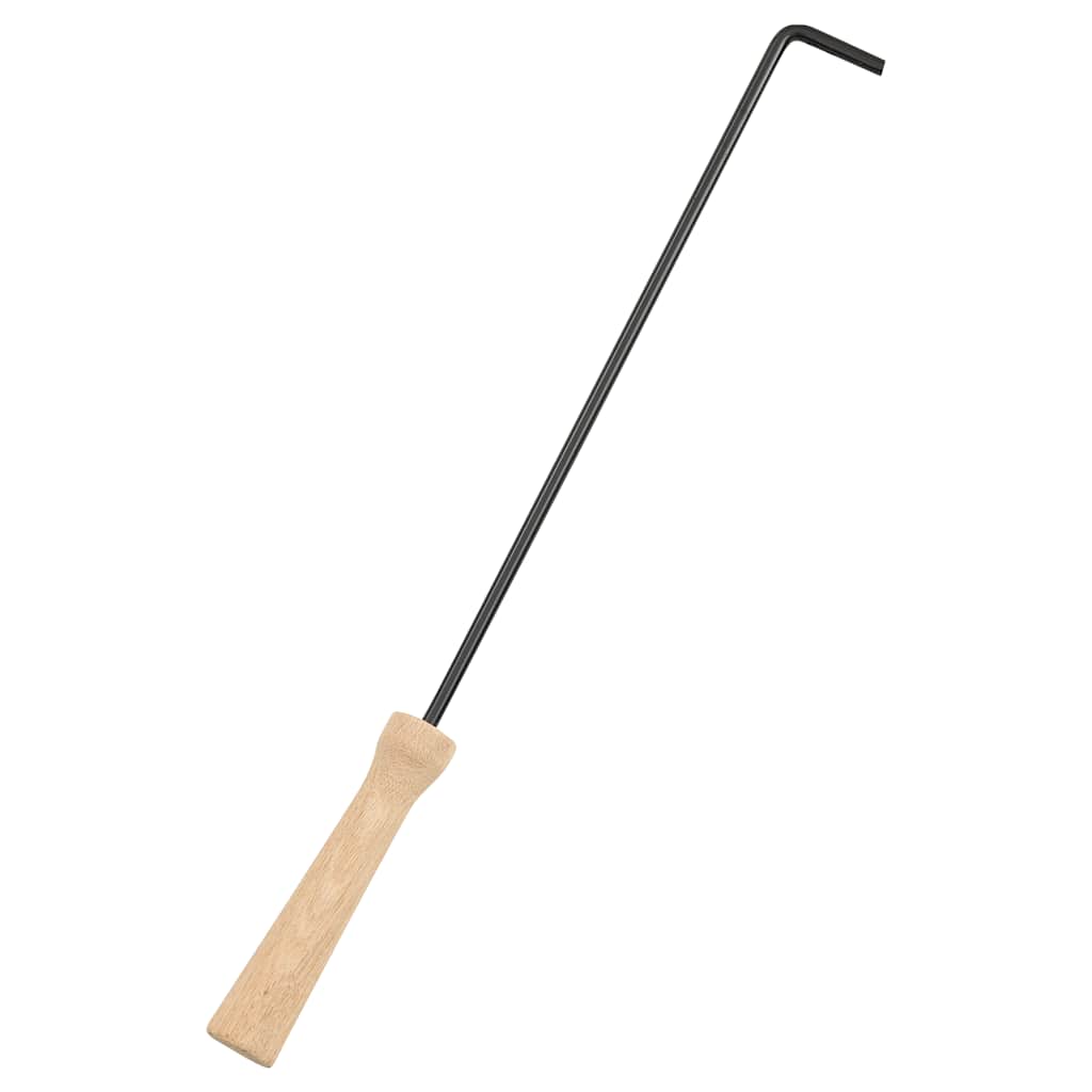vidaXL Vuurplaats en barbecue 2-in-1 met pook 56x56x49 cm rvs