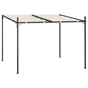 vidaXL Prieel met uittrekbaar dak 300x300x233 cm crèmekleurig