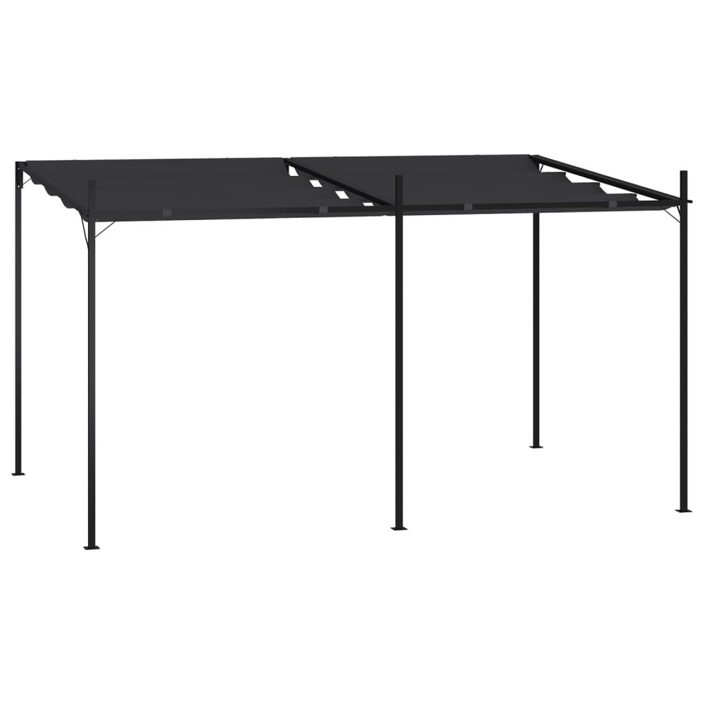vidaXL Prieel met uittrekbaar dak 300x300x233 cm crèmekleurig