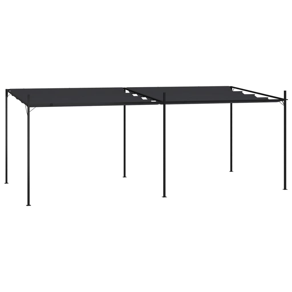vidaXL Prieel met uittrekbaar dak 300x300x233 cm crèmekleurig