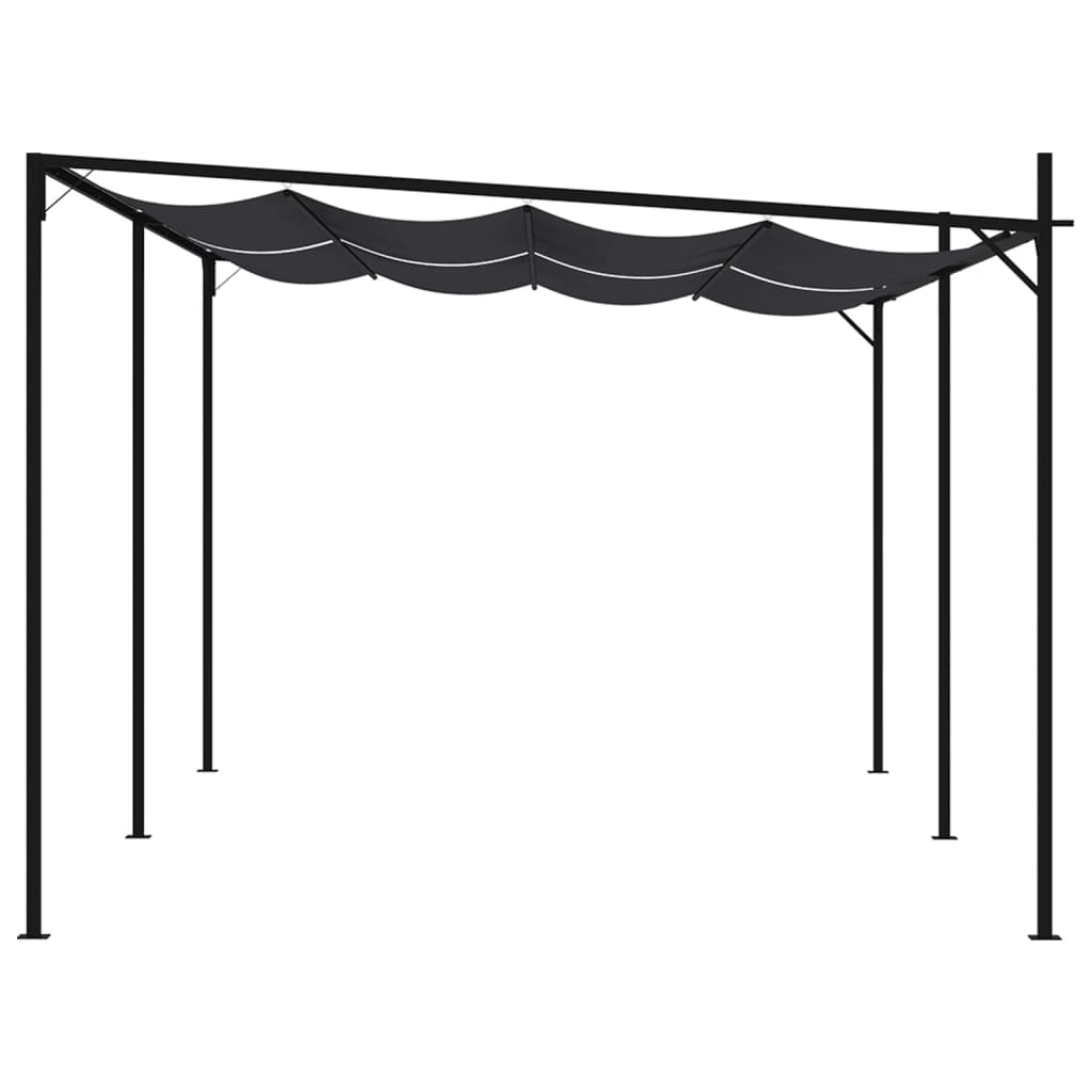 vidaXL Prieel met uittrekbaar dak 300x300x233 cm crèmekleurig