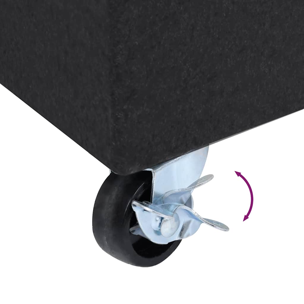 vidaXL Parasolvoet 45x25x8 cm graniet lichtgrijs