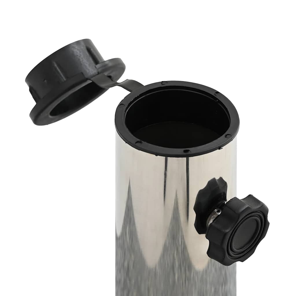 vidaXL Parasolvoet 45x25x8 cm graniet lichtgrijs