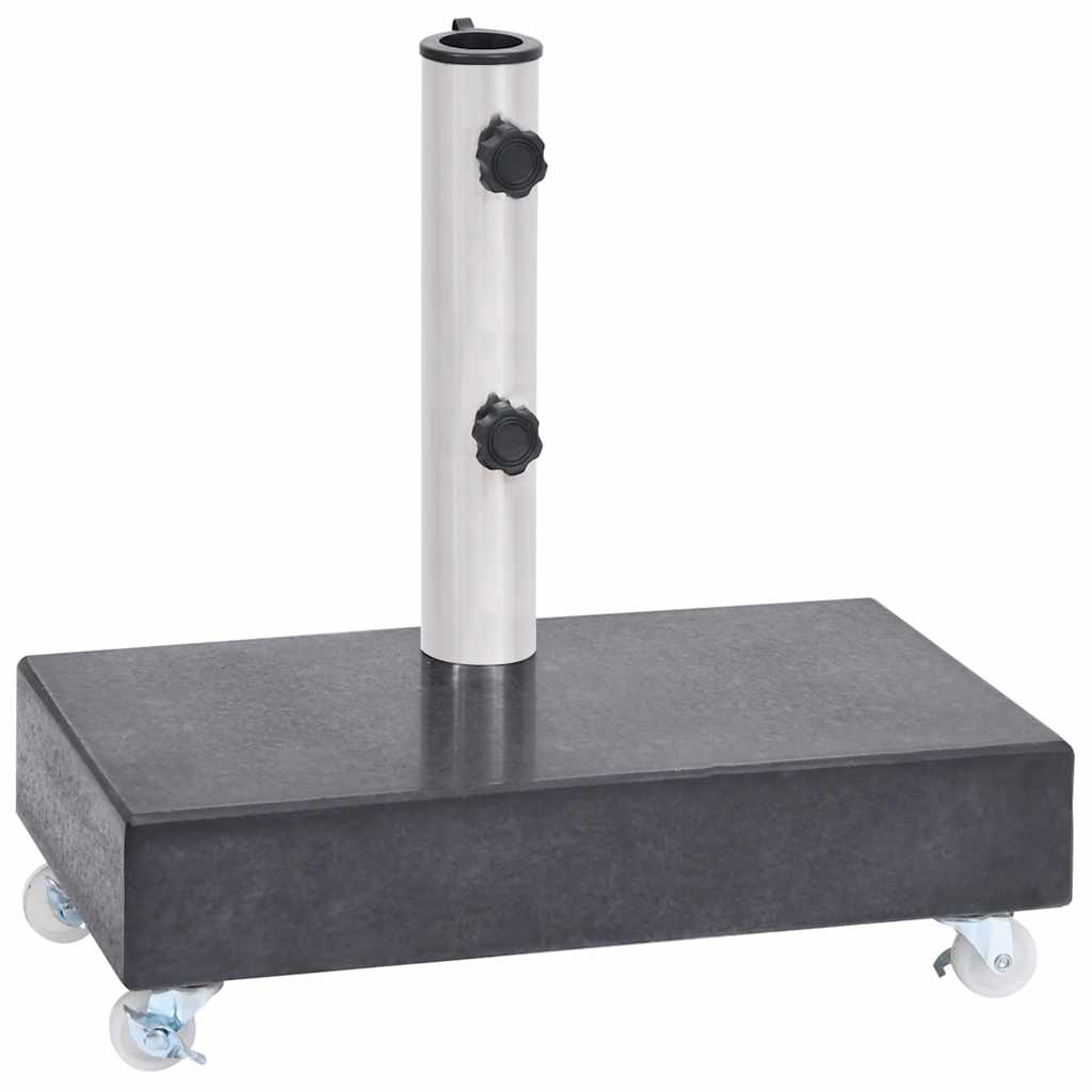 vidaXL Parasolvoet 45x25x8 cm graniet lichtgrijs