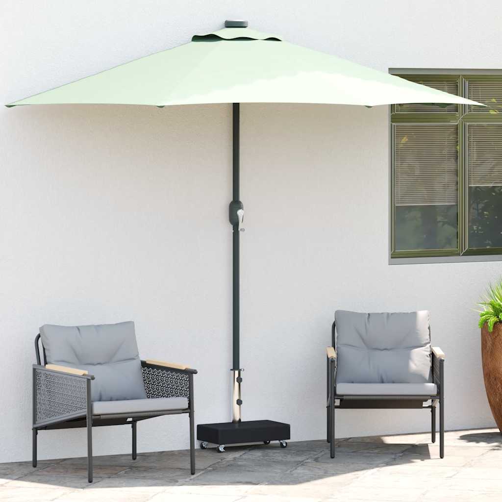 vidaXL Parasolvoet 45x25x8 cm graniet lichtgrijs