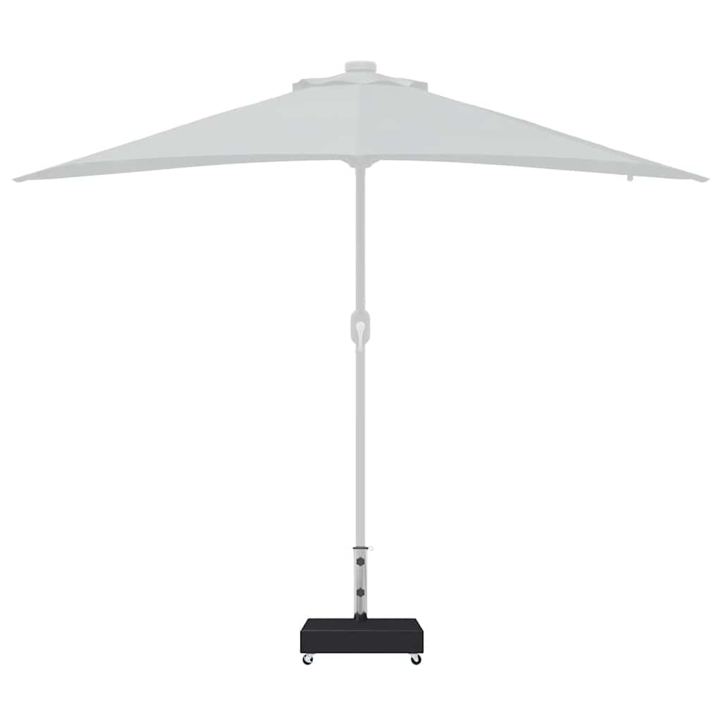 vidaXL Parasolvoet 45x25x8 cm graniet lichtgrijs