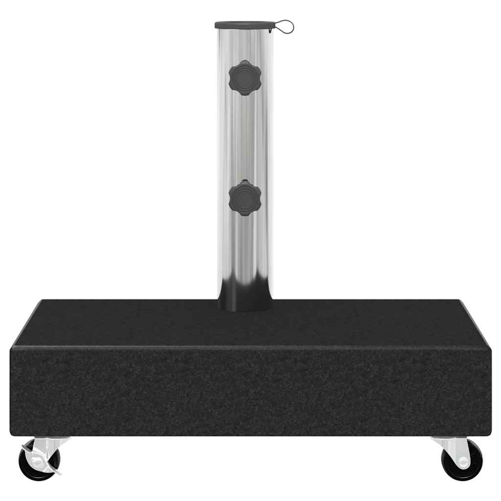 vidaXL Parasolvoet 45x25x8 cm graniet lichtgrijs