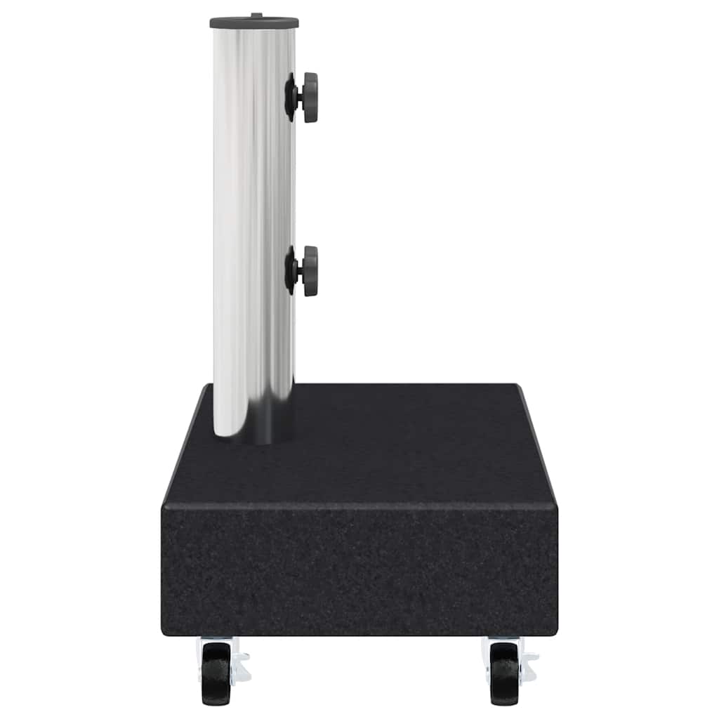 vidaXL Parasolvoet 45x25x8 cm graniet lichtgrijs