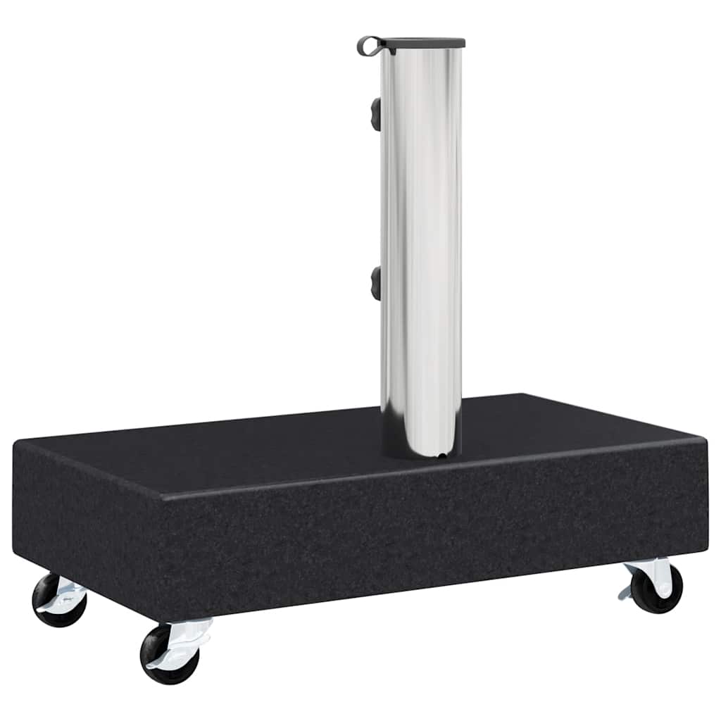 vidaXL Parasolvoet 45x25x8 cm graniet lichtgrijs