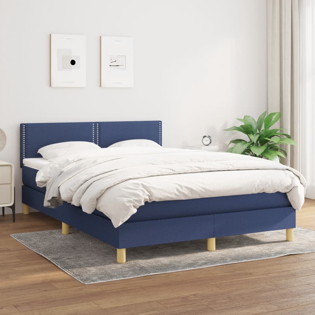 vidaXL Boxspring met matras stof donkerbruin 200x200 cm