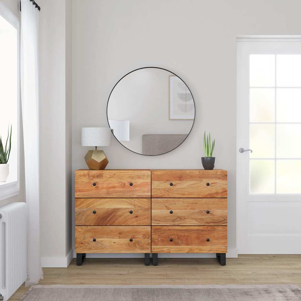 vidaXL Dressoir 60x33x75 cm massief acaciahout