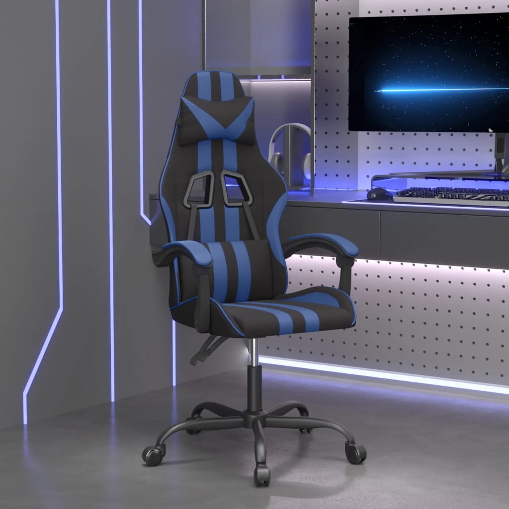 vidaXL Gamestoel kunstleer zwart