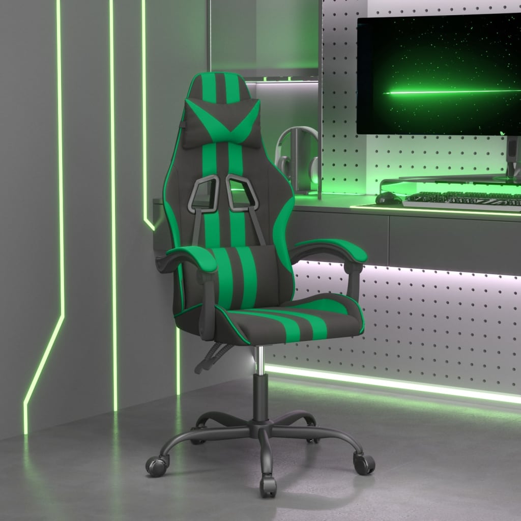 vidaXL Gamestoel kunstleer zwart