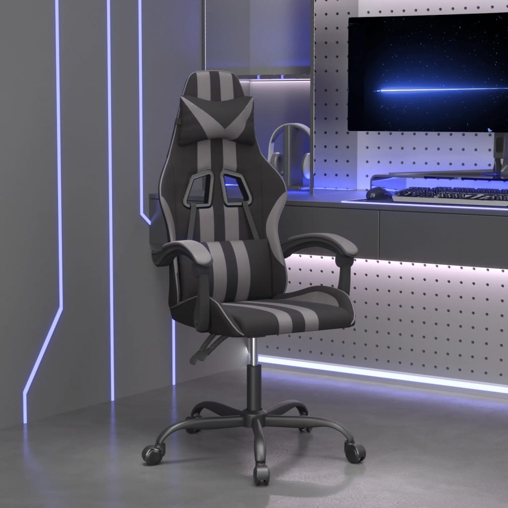 vidaXL Gamestoel kunstleer zwart