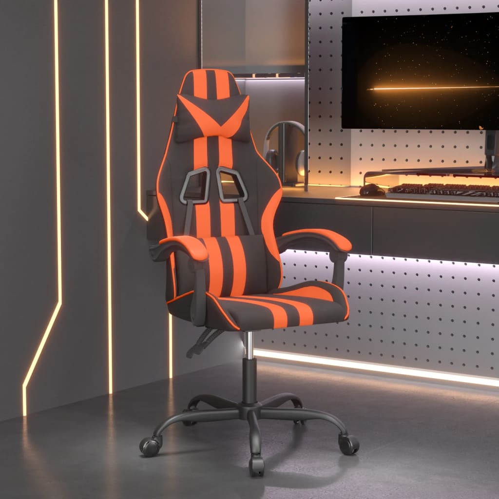 vidaXL Gamestoel kunstleer zwart