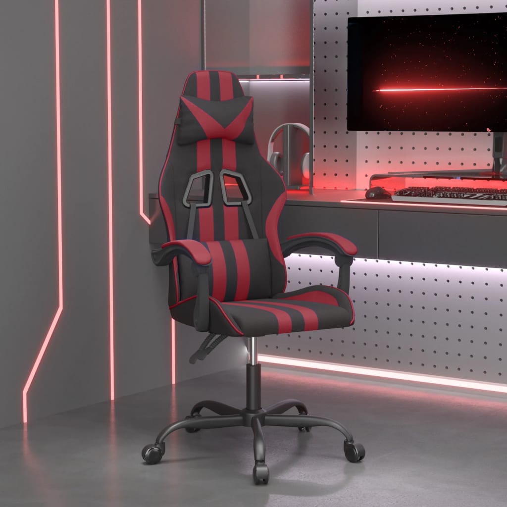vidaXL Gamestoel kunstleer zwart