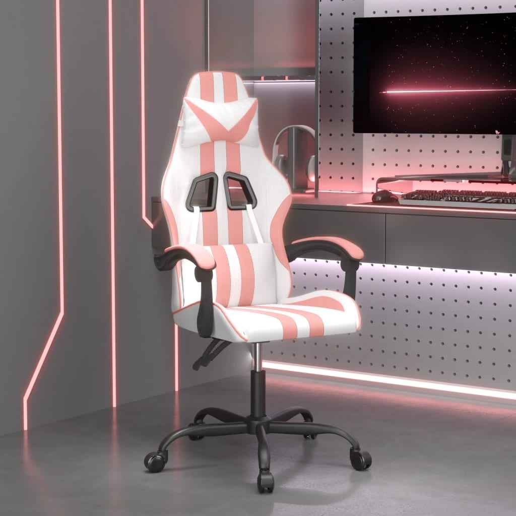 vidaXL Gamestoel kunstleer zwart