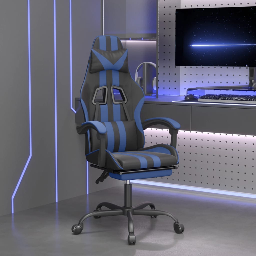 vidaXL Gamestoel kunstleer zwart
