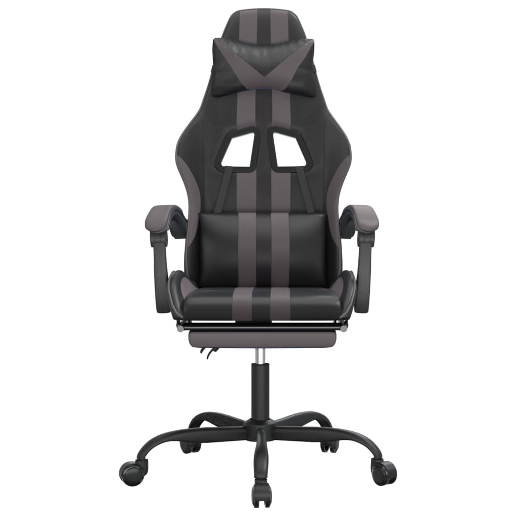 vidaXL Gamestoel kunstleer zwart