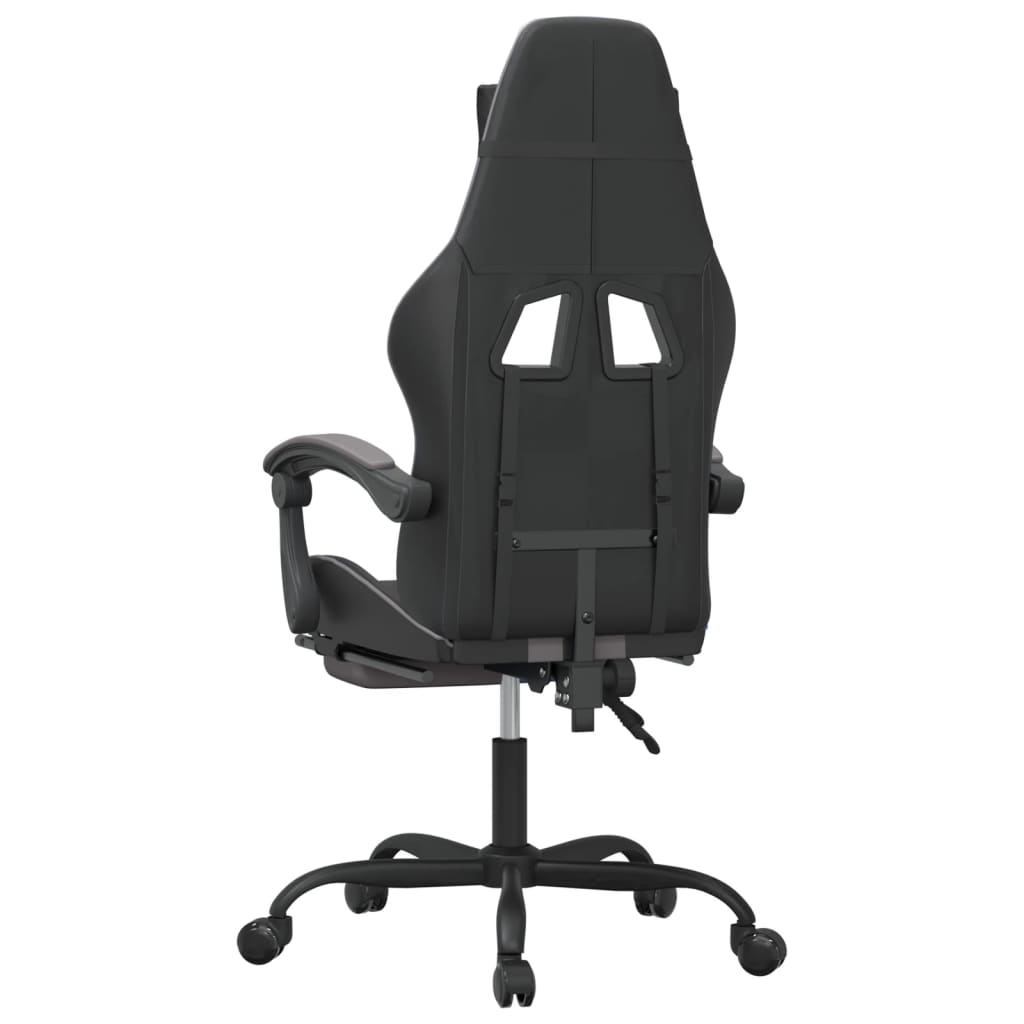 vidaXL Gamestoel kunstleer zwart