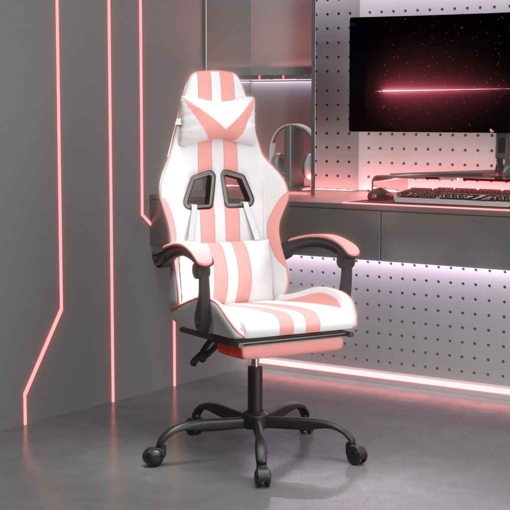 vidaXL Gamestoel kunstleer zwart