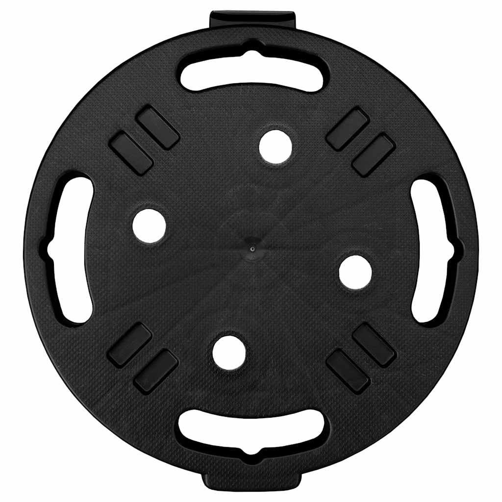 vidaXL Plantentrolleys met wielen 2 st 170 kg diameter 30 cm zwart