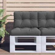 vidaXL Palletkussen 50x40x12 cm stof antracietkleurig